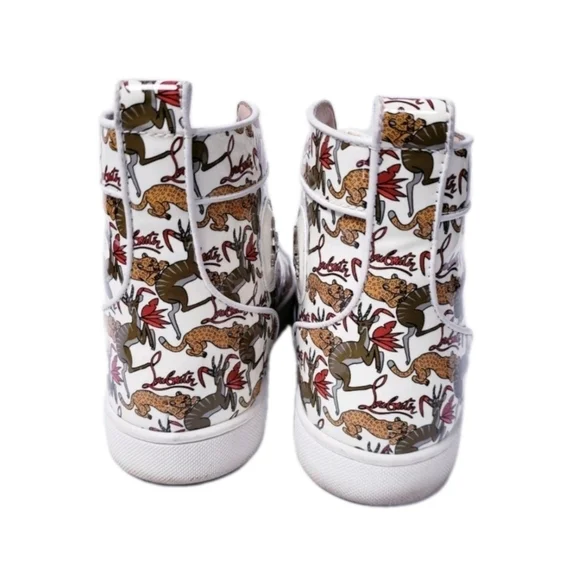 RARE Louboutin Rantus High Top Sneaker EU 44 US Men's Size 11 (EUC) - Picture 8 of 11